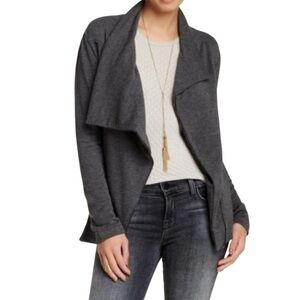 Anthropologie H by Bordeaux Grey Asymmetrical ZipperFront Moto Jacket - Sz Small